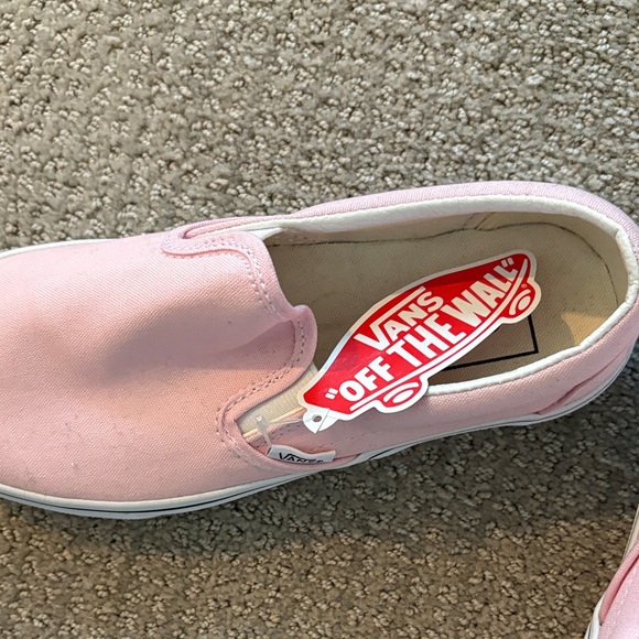 Vans women’s  Light Pink Slip-On Sneakers - Picture 4 of 4